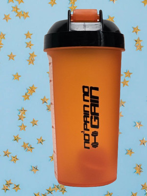 Boldblossom 700 ml Plastic Shaker(Pack of 1, Orange)