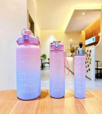 Tash 2000 ml Plastic Sipper(Pack of 3, Multicolor)