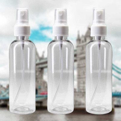 ceeyu 100 ml Glass Spray Bottle(Pack of 3, Clear, White)