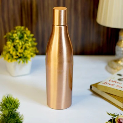 Brass Globe Copper Water Bottle 950 ml Bottle(Pack of 1, Gold, Copper)