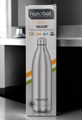nanobot Vaccum Flask Hot&Cold Water,Drinks Storage Steel Bottle Flask 350 ml Flask(Pack of 1, Silver, Multicolor, Steel)