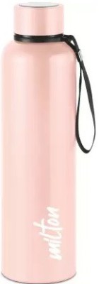 MILTON Aura Thermosteel Bottle,LIGHT PINK| 24 Hours Hot and Cold Rust 1050 ml Bottle(Pack of 1, Pink, Steel)