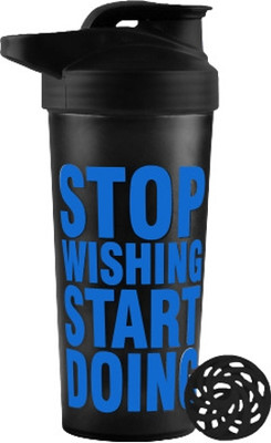 TRUE INDIAN 600 ml Tritan Shaker(Pack of 2, Black)