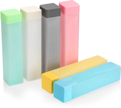 santoshpolymers Frosted Color Water Bottles - Pack of 6 Stylish Design, Reusable & Durable 600 ml Bottle(Pack of 6, Multicolor, Plastic)