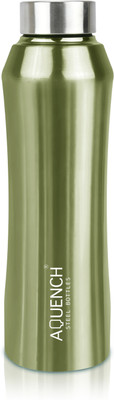 AQUENCH 1000 ml Steel Bottle(Pack of 1, Green)