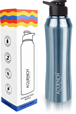 AQUENCH 1000 ml Steel Sipper(Pack of 1, Blue)
