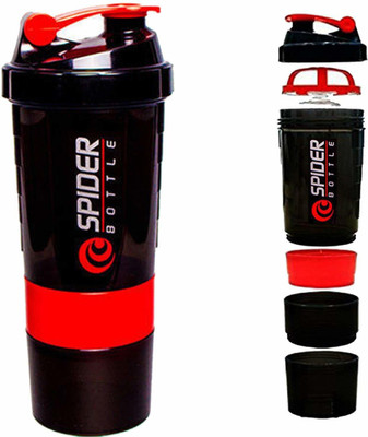 HouseOfCommon 500 ml Plastic Shaker(Pack of 1, Red)