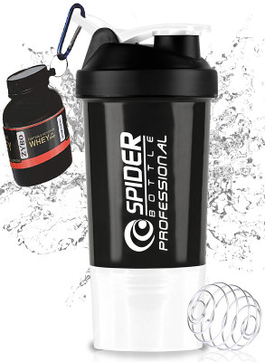 ZYRO 500 ml Plastic Shaker(Pack of 2, White)