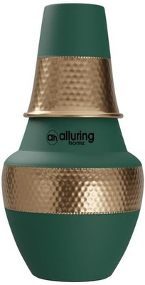Alluring Homz 1500 ml Copper Flask(Pack of 1, Green)