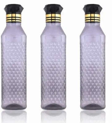 VINZESTA ENTERPRISES 1000 ml Plastic Bottle(Pack of 6, Black)