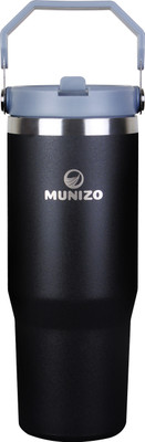 MUNIZO 900 ml Stainless Steel Sipper(Pack of 1, Black)