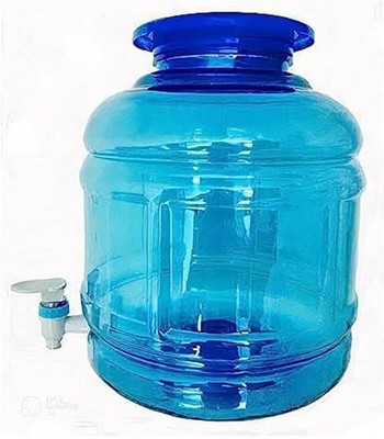 PSHOP MART Plastic Transparent Water Dispenser Refillable Water Can Bottled Water Dispenser