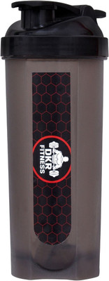 Dkr AGENCY 700 ml Plastic Shaker(Pack of 1, Black)