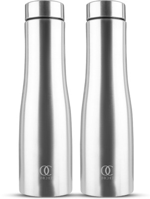 Omichef 1000 ml Steel Bottle(Pack of 2, Silver)