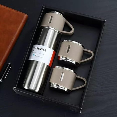 HASRU 500 ml Steel Flask(Pack of 1, Multicolor)