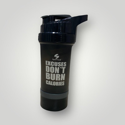 Lordz 750 ml Plastic Shaker(Pack of 1, Black)