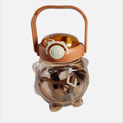 NRKTOO 1000 ml Plastic Sipper(Pack of 1, Brown)