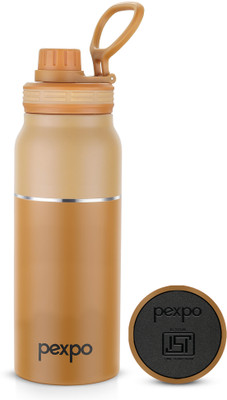 pexpo 740 ml Steel Flask(Pack of 1, Yellow)