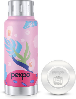 pexpo 300 ml Steel Flask(Pack of 1, Pink)