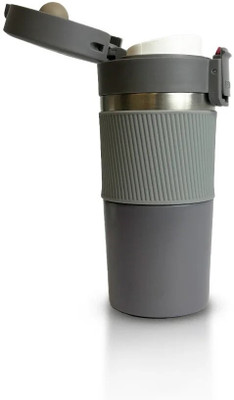 ASP 400 ml Steel Shaker(Pack of 1, Grey)