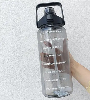 CASSINE 2000 ml Plastic Bottle(Pack of 1, Black)