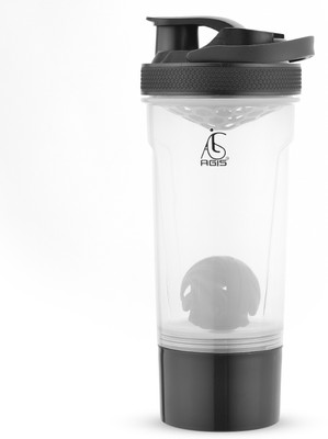 agis 600 ml Plastic Shaker(Pack of 1, Black)
