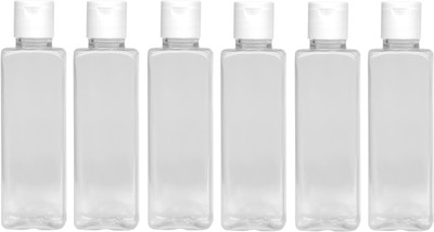 Uniqon 100 ml Plastic Bottle(Pack of 6, White)