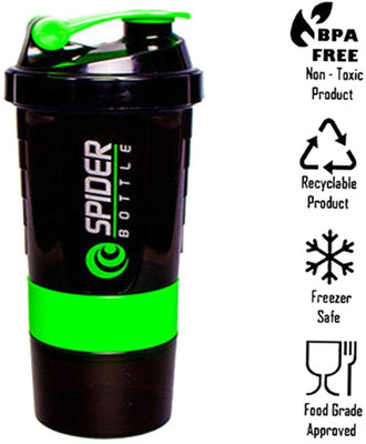 FASTPLAY 500 ml Plastic Shaker(Pack of 1, Green)