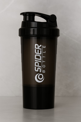 SHRI JI 600 ml Plastic Shaker(Pack of 1, Black)