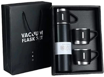 Sedoka 500 ml Steel Flask(Pack of 1, Black)