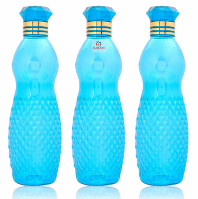 Heart Home 1000 ml Plastic Bottle(Pack of 3, Blue)