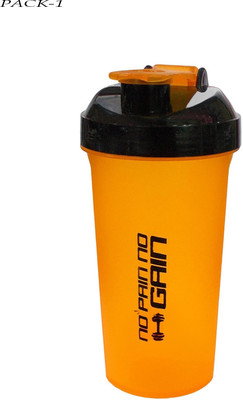 Piru 700 ml Plastic Shaker(Pack of 1, Orange)
