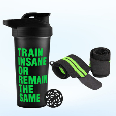 TRUE INDIAN 700 ml Plastic Shaker(Pack of 2, Green)