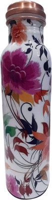Ornate WATER BOTTLE 1000 ml Bottle(Pack of 1, Multicolor, Copper)