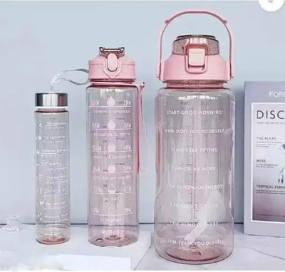 Trendy treasure 2000 ml Plastic Sipper(Pack of 3, Pink)