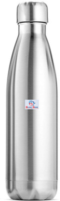 Heart Home 750 ml Steel Bottle(Pack of 1, Silver)