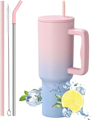 AMG Music 1200 ml Stainless Steel Sipper(Pack of 1, Pink, Blue)