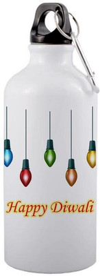 SANNO WORLD NEW-best happy diwali with sparkling Fireworks and diwali selfi on 600 ml Bottle(Pack of 2, Multicolor, Aluminium)
