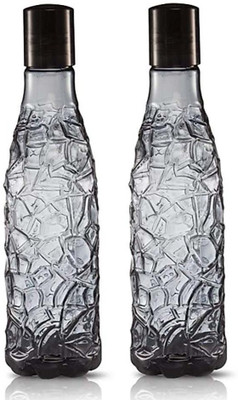 Flipkart SmartBuy 1000 ml Plastic Bottle(Pack of 2, Black)
