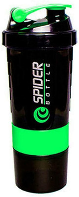 Da Novira 500 ml Plastic Shaker(Pack of 1, Green)