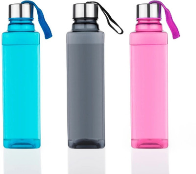 steelash 1000 ml Plastic Bottle(Pack of 3, Multicolor)