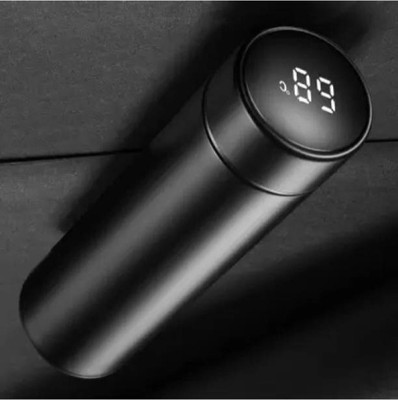 MARCRAZY 500 ml Steel Bottle(Pack of 1, Black)