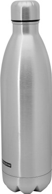 Cutting EDGE Stainless Steel Vacuum Design Flask Bottle, Cola Style Insulated Flask 1000 ml Flask(Pack of 1, Silver, Steel)