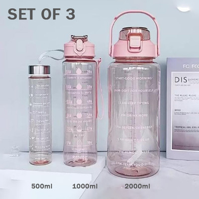 Zellora 3500 ml Plastic Sipper(Pack of 3, Pink)