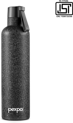 pexpo 750 ml Steel Flask(Pack of 1, Black)