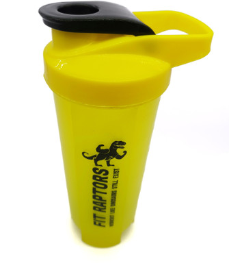 FITRAPTORS 750 ml Plastic Shaker(Pack of 1, Yellow)