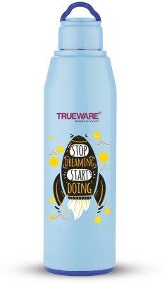 Trueware Sunshine Innter Steel Outer Plastic Insulated Water Bottle 700 ml Bottle(Pack of 1, Blue, Plastic, Steel)