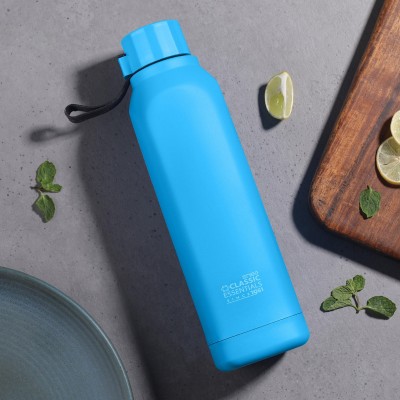 Classic Essentials Stainless Steel Insulated Vaccum Flask Splash Water Bottle 700 ml Flask(Pack of 1, Blue, Plastic)