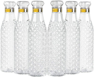 Anzal 1000 ml Plastic Bottle(Pack of 6, Clear)