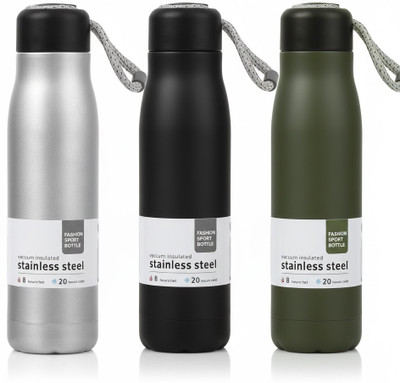 Sourav enterprise 1500 ml Stainless Steel Flask(Pack of 3, Multicolor)